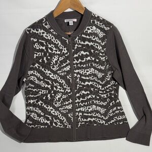 Isaac Mizrahi Animal Print Patterned Women's Sweater